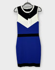 Karen Millen Colourblock Knit Pencil Dress - M