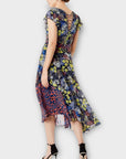 Karen Millen Floral Chiffon Midi Dress - 12