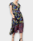 Karen Millen Floral Chiffon Midi Dress - 12