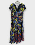 Karen Millen Floral Chiffon Midi Dress - 12