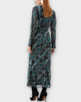 Karen Millen Printed Georgette Woven Maxi Dress With Scarf Detail - 8