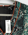 Karen Millen Printed Georgette Woven Maxi Dress With Scarf Detail - 8