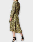 Karen Millen Snake Print Wrap Midi Dress - 16