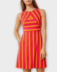 Karen Millen Stripe Dress - 10