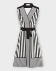 Karen Millen Striped Cotton Blend Dress - 12