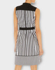 Karen Millen Striped Cotton Blend Dress - 12