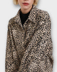 Karen by Simonsen Delia Animal Print Oversized Shirt Dress - S/M