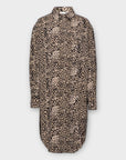 Karen by Simonsen Delia Animal Print Oversized Shirt Dress - S/M