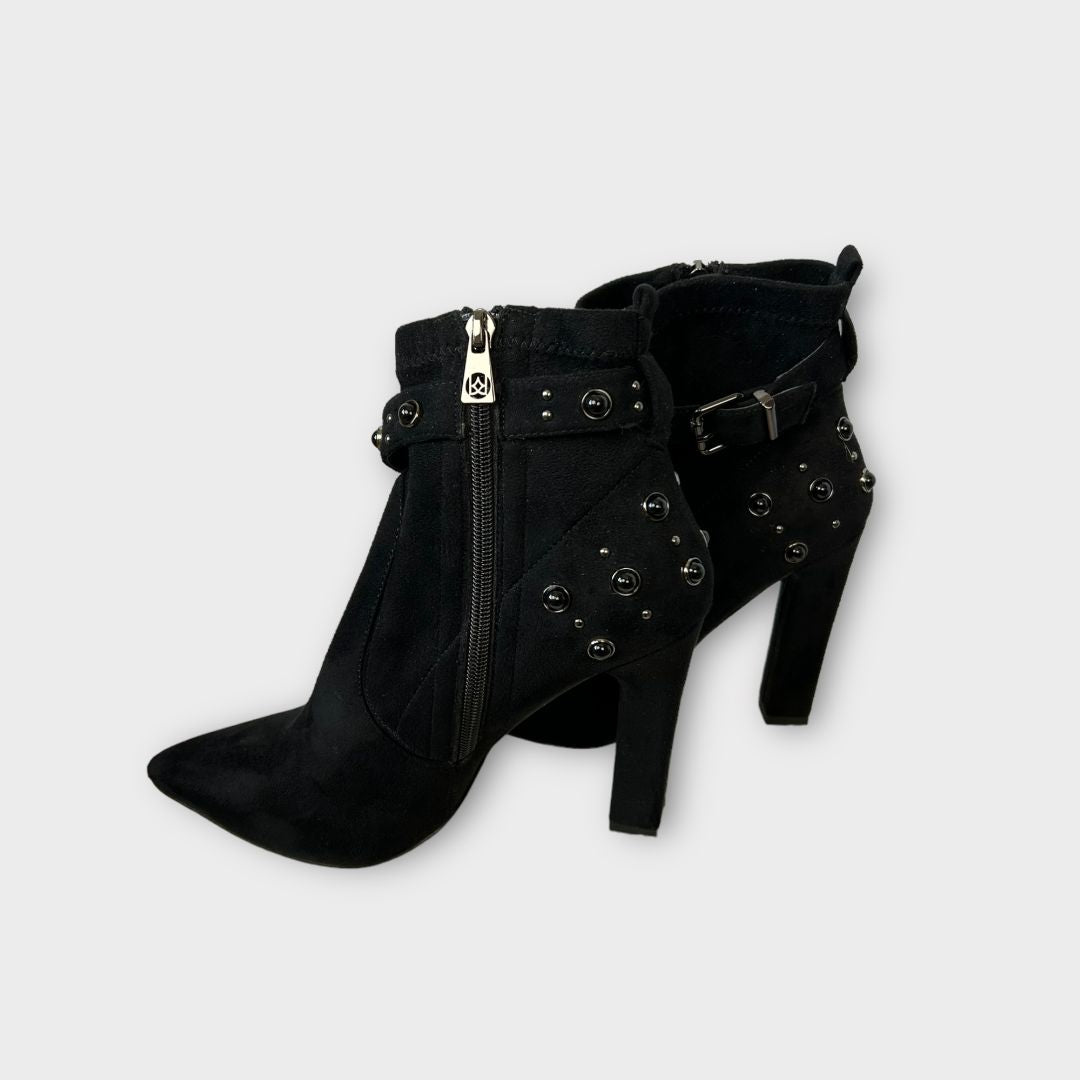 Kazar Suede Heeled Ankle Boots - 6/39