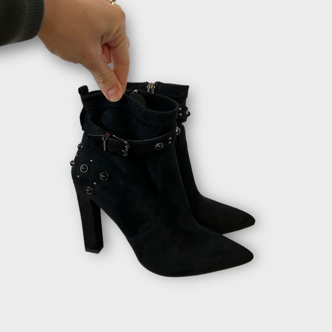 Kazar Suede Heeled Ankle Boots - 6/39