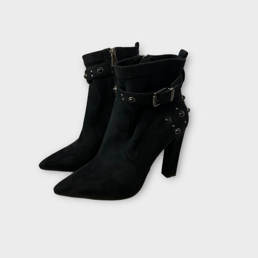 Kazar Suede Heeled Ankle Boots - 6/39