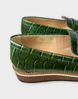 L.K. Bennett Croc Effect Flats - 2/35