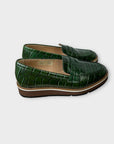 L.K. Bennett Croc Effect Flats - 2/35