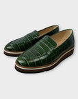 L.K. Bennett Croc Effect Flats - 2/35