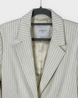 LK Bennett Bree Pinstripe Jacket - 12