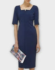 LK Bennett Lander Fitted Seamed Dress - 6