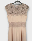 LK Bennett Selene Lace and Crepe Midi Dress - 8