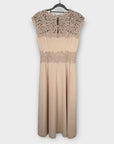 LK Bennett Selene Lace and Crepe Midi Dress - 8