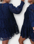 Labelrail x Collyer Twins Broderie Plunge Front Mini Dress - 18