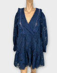 Labelrail x Collyer Twins Broderie Plunge Front Mini Dress - 18