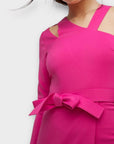 Lavish Alice Asymmetric One Shoulder Dress - 12