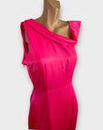 Lavish Alice Asymmetric Satin Dress - 12