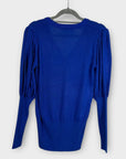 Lennon Courtney Twilight Lurex V Neck Top - S