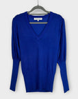 Lennon Courtney Twilight Lurex V Neck Top - S