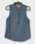 Levis Sleeveless Denim Top - 8 (XS)