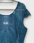 Lipsy Embroidered Lace Dress - 18