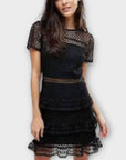 Liquorish Layered Lace Dress - 12