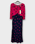 Love & Roses Heart Print Dress - 12/14