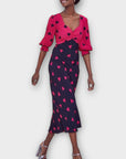 Love & Roses Heart Print Dress - 12/14