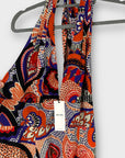 ME + EM Vibrant Paisley Print Halterneck Maxi Dress - 14
