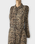 M&S Animal Print Midi Dress - 12