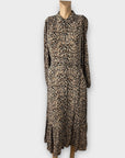 M&S Animal Print Midi Dress - 12