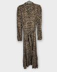 M&S Animal Print Midi Dress - 12