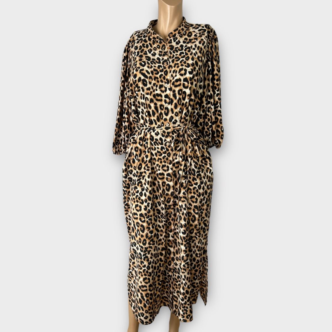 M&s animal print shirt dress new arrivals