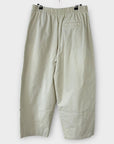 M&S Cotton Twill Barrel Leg Trousers - 10