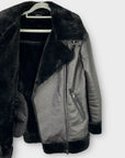 M&S Faux Fur Aviator Jacket - 10