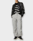 M&S Lyocell Rich Cargo Straight Leg Trousers - 14