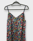 M&S Printed Sequin Midi Slip Dress - 12