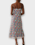 M&S Printed Sequin Midi Slip Dress - 12