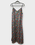M&S Printed Sequin Midi Slip Dress - 12