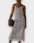 M&S Printed Sequin Midi Slip Dress - 12