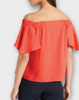 M&S Ruffle Bardot Top - 18