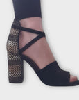 M&S Suede Strappy Heeled Sandals - 6.5/39.5