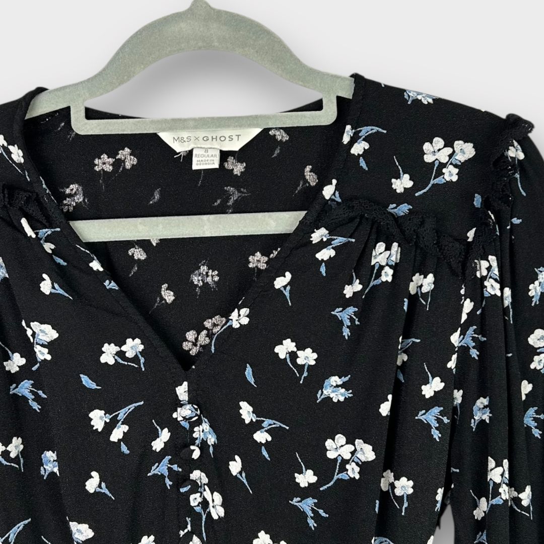 M&S x Ghost Floral Dress - 8