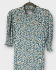 M&S x Ghost Floral Puff Sleeve Midi Dress - 6