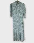 M&S x Ghost Floral Puff Sleeve Midi Dress - 6